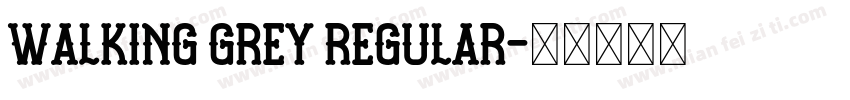 Walking grey Regular字体转换